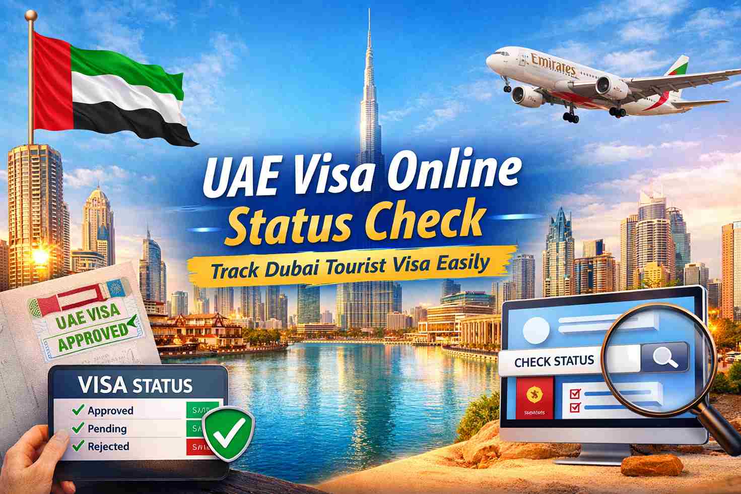 UAE visa online status check